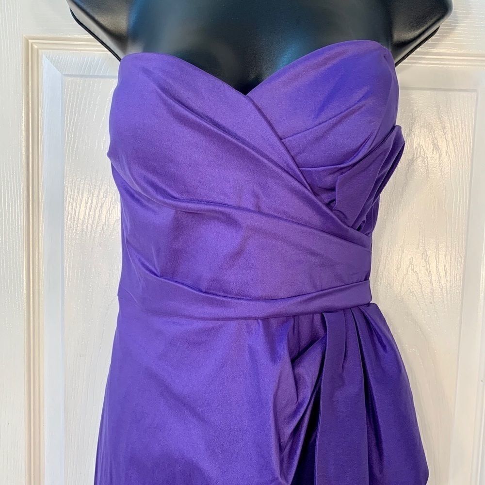 Maggy London Purple Strapless Dress